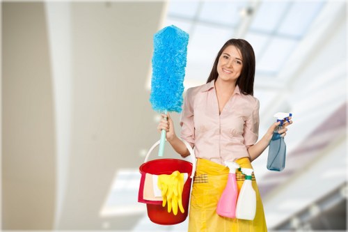 Local cleaner preparing a SE22 property for regular household cleaning