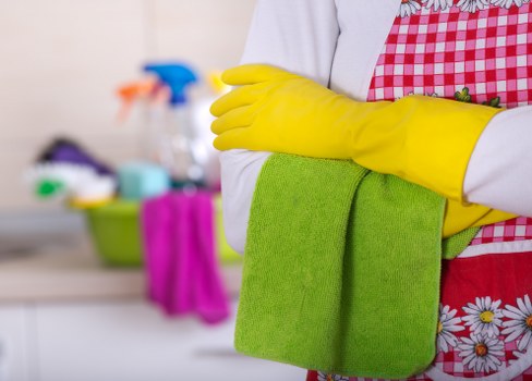 Local cleaning team working in an East Dulwich property